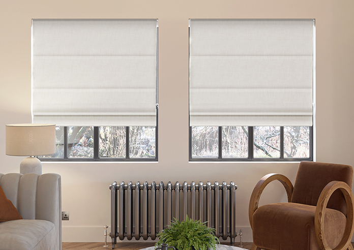 Foxford, Lambs Wool - Motorised Roman Blind - Image 3